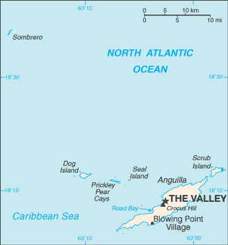 Anguilla : mappa 