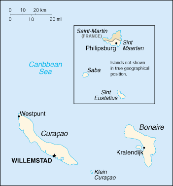 Antille olandesi : mappa 