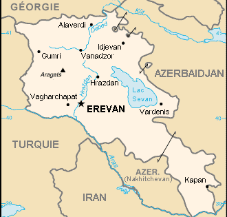 Armenia : mapa 