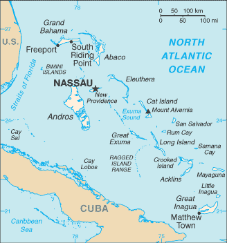 Bahamas : map 