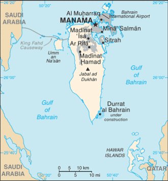 Bahrain : map 