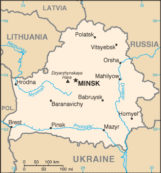 Belarus : map 