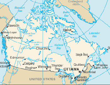 Canadá : mapa 