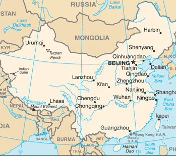 Cina : mappa 