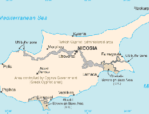 Cipro : mappa 