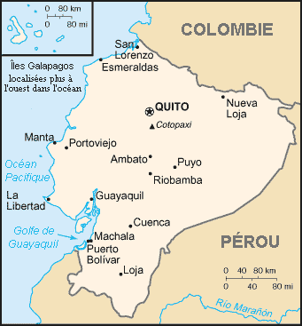 Ecuador : mappa 