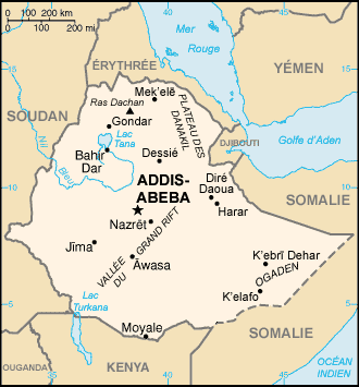 Etiopia : mappa 