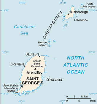 Grenada : mappa 