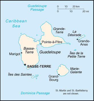 Guadalupa : mappa 