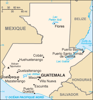 Guatemala : mapa 