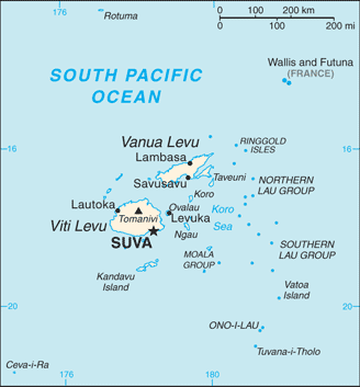 Fiji : map 