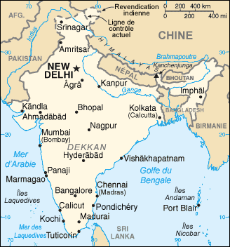 India : map 