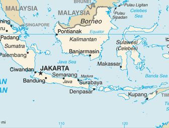 Indonesia : map 
