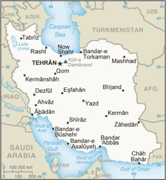 Irán : mapa 