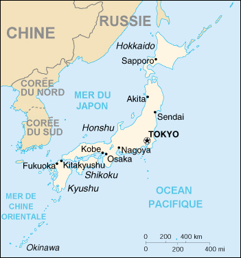 Giappone : mappa 