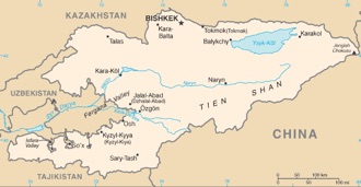 Kirguistán : mapa 