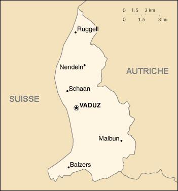 Liechtenstein : map 