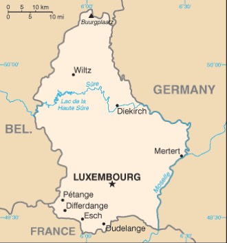 Luxemburgo : mapa 