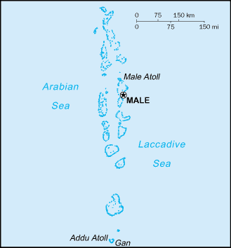 Maldives : map 