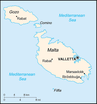 Malta : mappa 