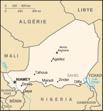 Niger : map 