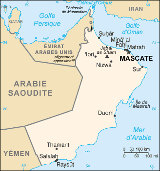 Omán : mapa 