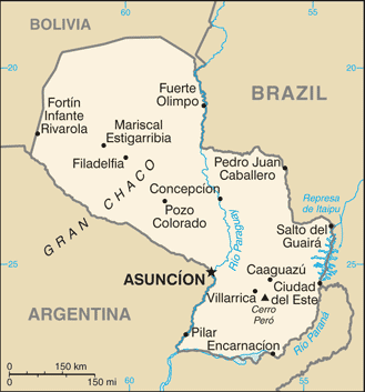 Paraguay : map 