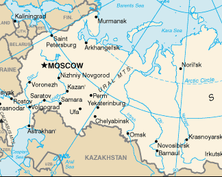 Russia : map 