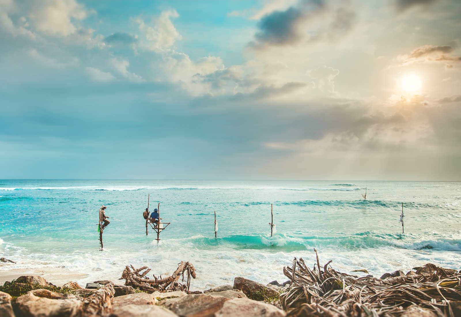 A beach in Sri Lanka