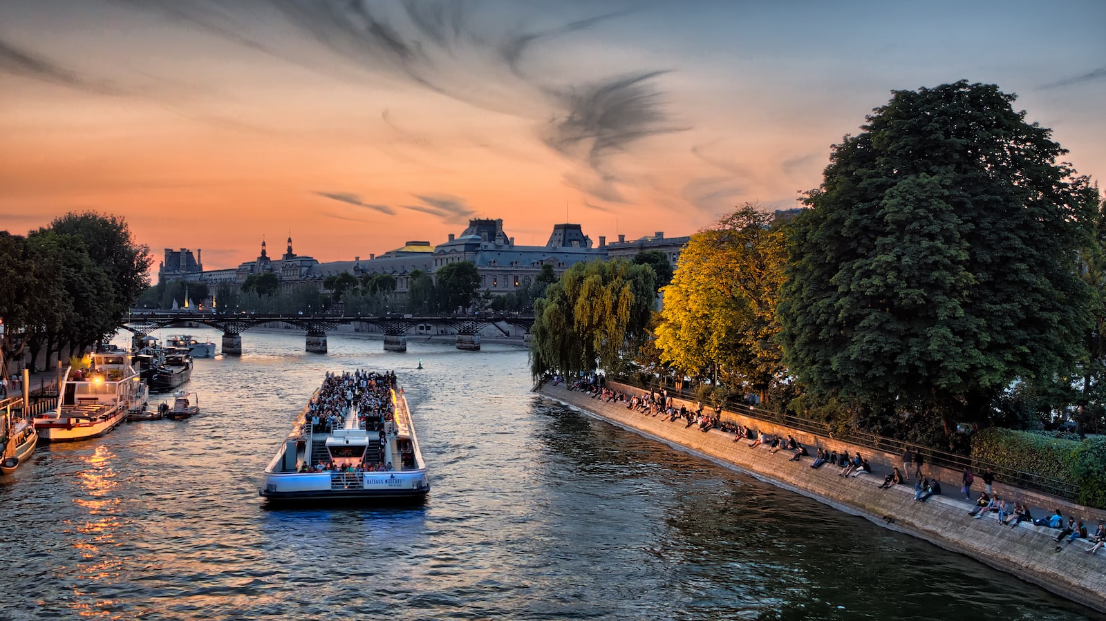 The Seine river in Paris