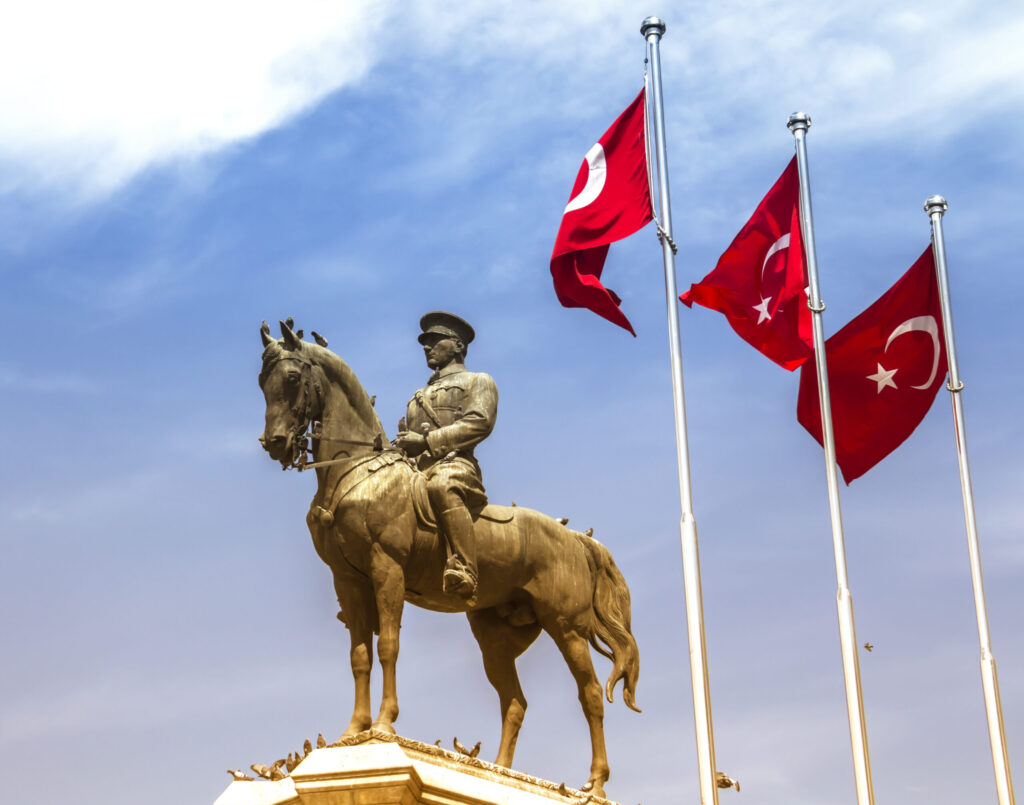 Ataturk monument in city center, Ulus