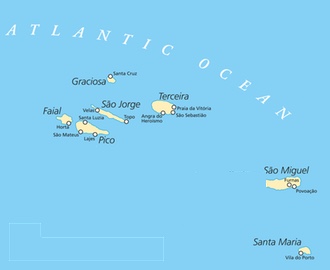 Azores : map 