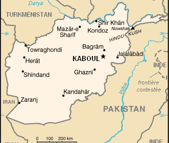 Afeganistão  : mapa 