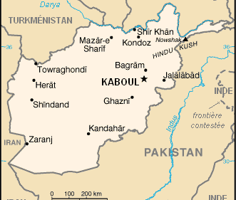 Afghanistan  : mappa 