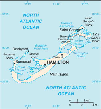 Bermudas : mapa 