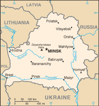 Bielorussia : mappa 