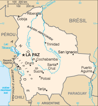 Bolivia : mapa 