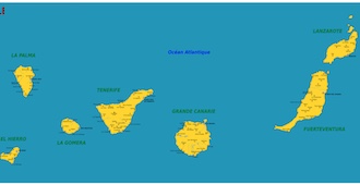 Canarie : mappa 