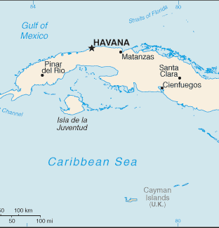 Cuba : mapa 