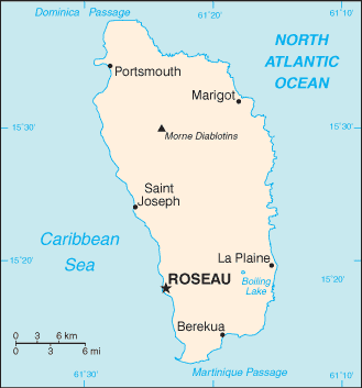Dominica : map 