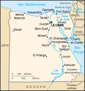 Egito : mapa 