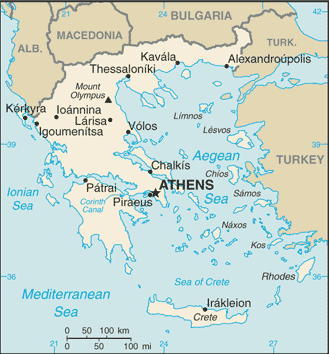 Grecia : mapa 