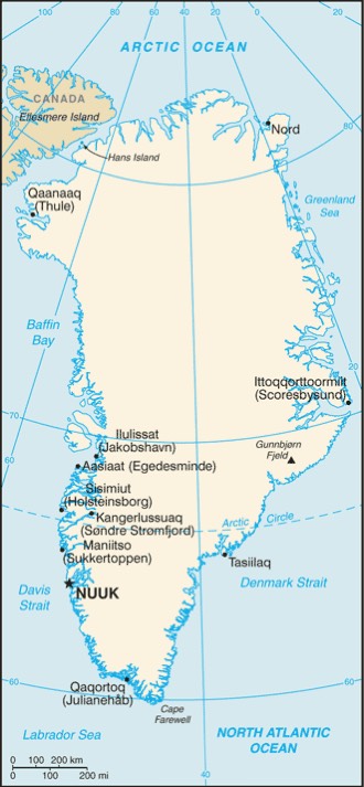 Greenland : maps 