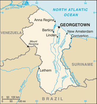 Guyana : maps