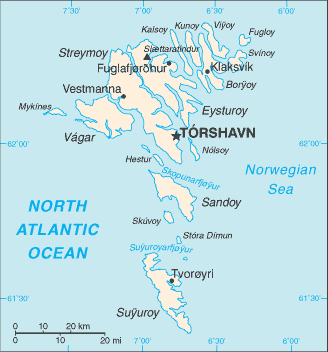 Faroe Islands : maps 