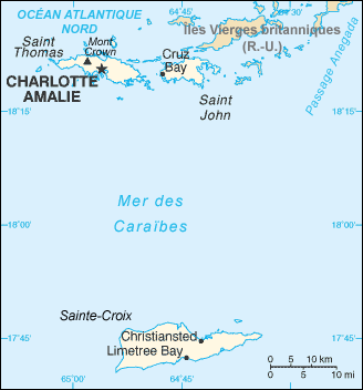 Islas Vírgenes de los EE.UU. : mapa 