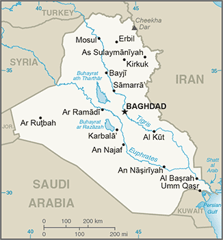 Iraq : mappa 