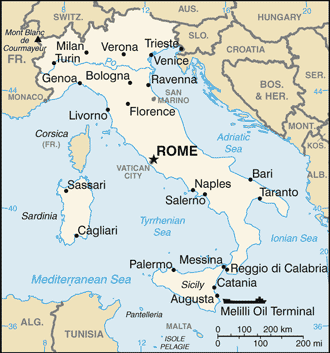 Italia : mapa 