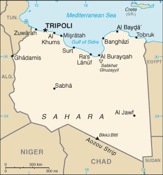 Libia : mapa 