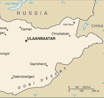 Mongolia : maps